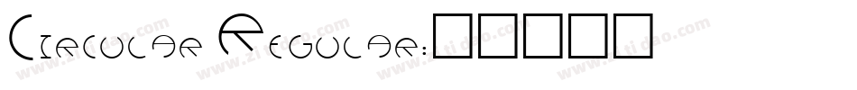 Circular Regular字体转换